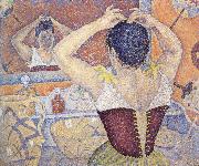 Paul Signac, woman arranging her hair opus